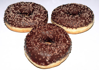 Donas con chocolate