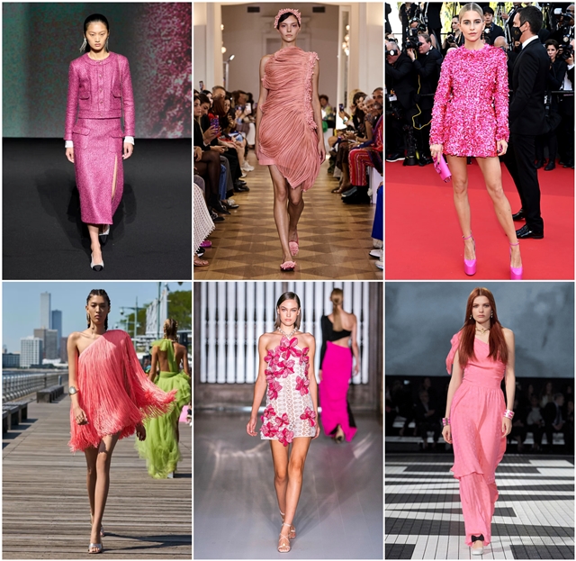 tendenza moda abito rosa 2023