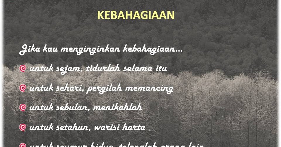 Cerita Penyejuk Hati: Definisi Kebahagiaan