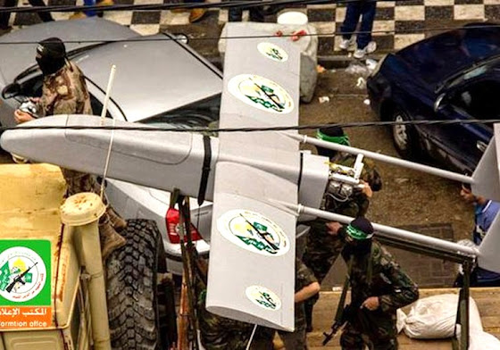 A Hamas drone (Photo: Al Qassam Brigade’s Arabic Website)