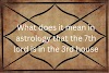 What does it mean in astrology that the 7th lord is in the 3rd house