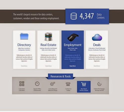 Datacenter Hosting Web Template PSD