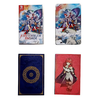 photo of the game, steelbook, and card box with a card of Celica displayed
