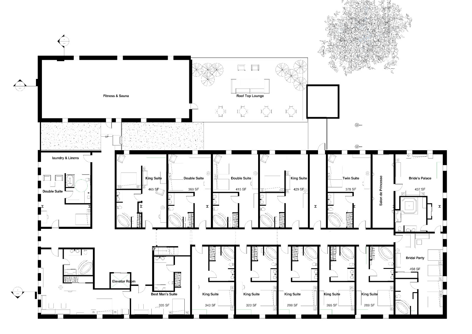 Hotel Room Floor Plan Layout