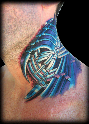 Cool Biomechanical Tattoo Designs 7