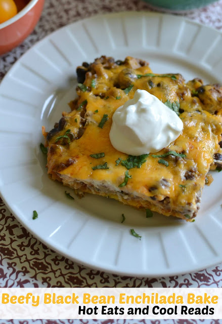 Beefy Black Bean Enchilada Bake 