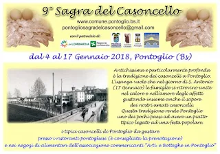 Sagra Del Casoncello Pontogliese dal 4 al 17 gennaio Pontoglio (BS)