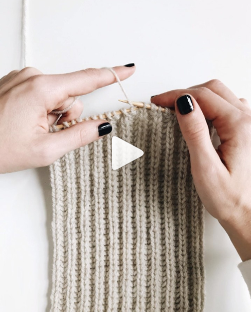 Knit Brioche Stitch - Tutorial 