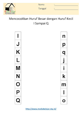 Mencocokkan Huruf Besar dan Huruf Kecil I Sampai Q