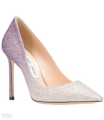 ♦Jimmy Choo purple glittered pumps #pantone #shoes #brilliantluxury