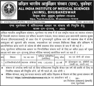 AIIMS Bhubaneswar Recruitment 2023