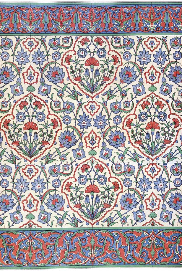 islamic patterns to colour. Illustration: Islamic wall