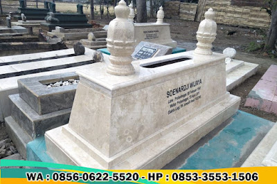 Rekomendasi Makam Marmer Yang Berkualitas Model Uje Dengan Bahan Marmer