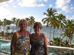 karen & Sue on balcony 2