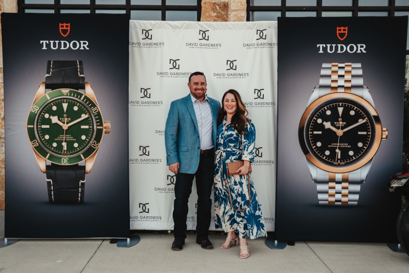 Michael and Jennifer Satterfield at Wheels and Watches with David Gardner's