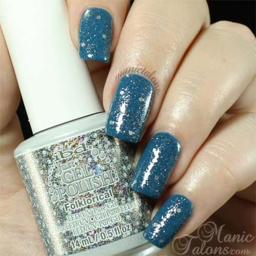 IBD Just Gel Polish Folklorical over Hippie Dippie Swatch