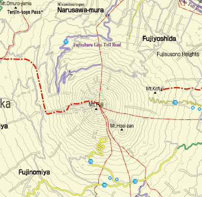 Mount Fuji Japan Map