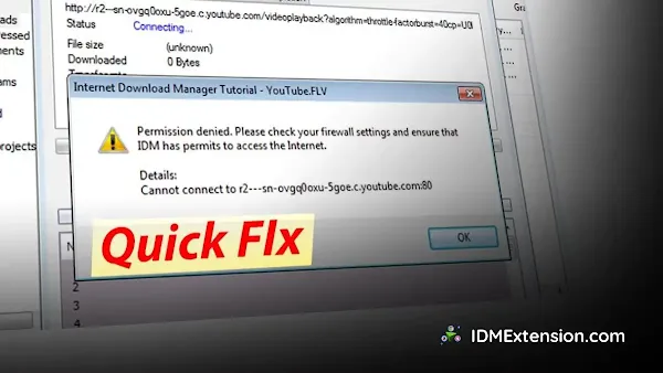 Fix IDM Firewall Permission Denied Error
