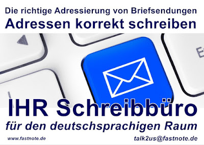 Die richtige Adressierung von Briefsendungen Adressen korrekt schreiben