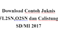 Download Contoh Juknis FL2SN,O2SN dan Calistung SD/MI 2017