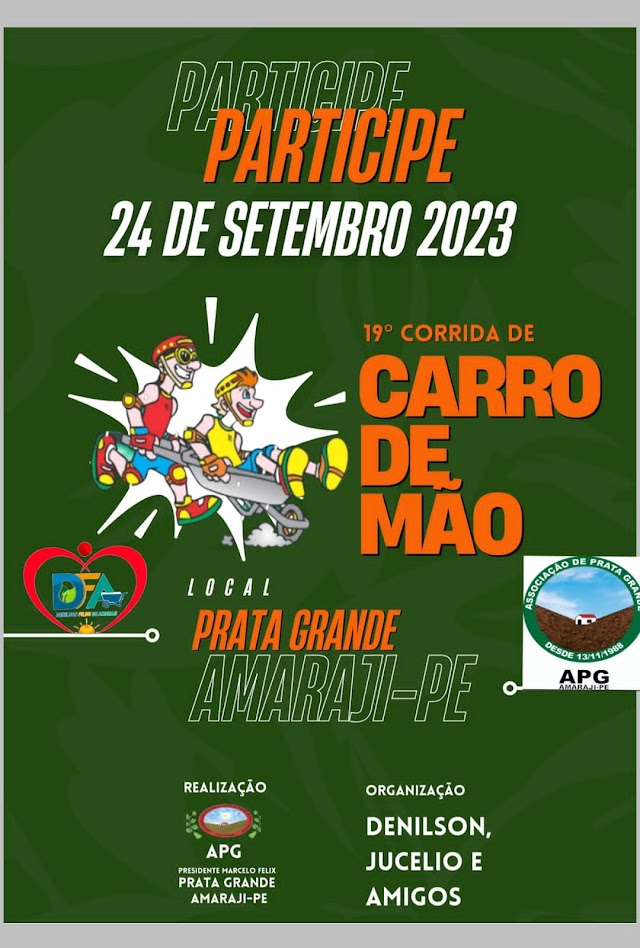 19ª edição da corrida de carro de mão agita Amaraji