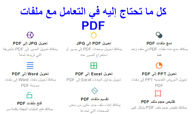 لن تحتاج بعد الأن لأستخدام PDF من هذا الموقع 