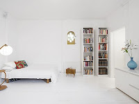 Modern minimalist living room interior design with simple