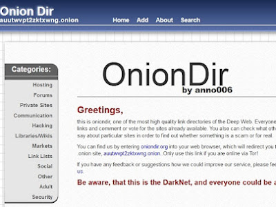 Link directories- Onion Dir deep web