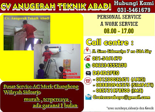 Pusat Service AC Merk Changhong Wilayah Sidoarjo 