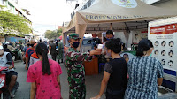 Satgas Penanganan Covid19 Kota Bandarlampung Laksanakan Penegakan Disiplin Kesehatan di Pasar Cimeng