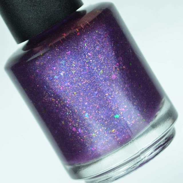 purple nail polish bottle