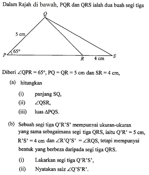 Soalan Vektor Matematik Tambahan - Selangor q