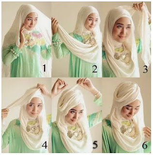 Contoh Tutorial Hijab Modern ala Dian Pelangi