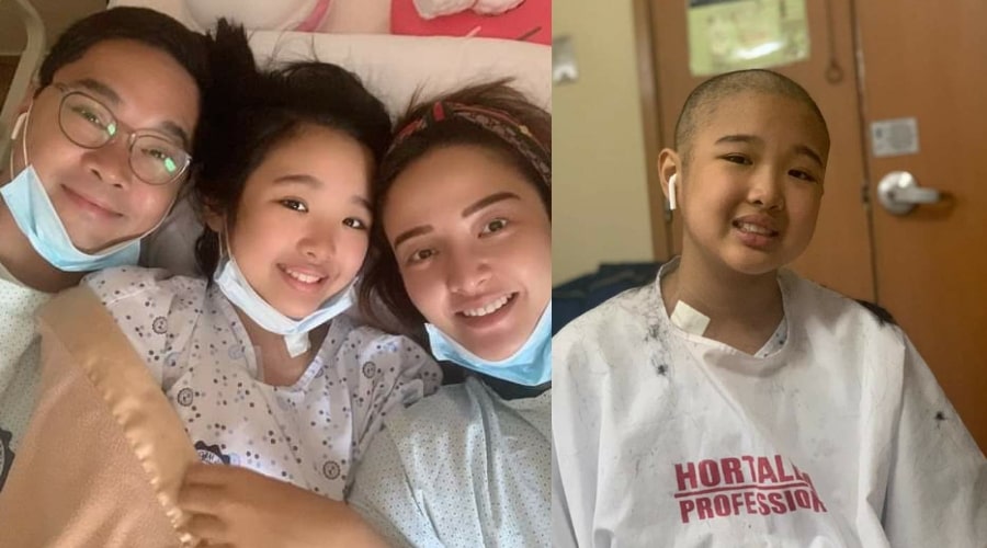 Anthony Taberna cries while watching daughter with leukemia