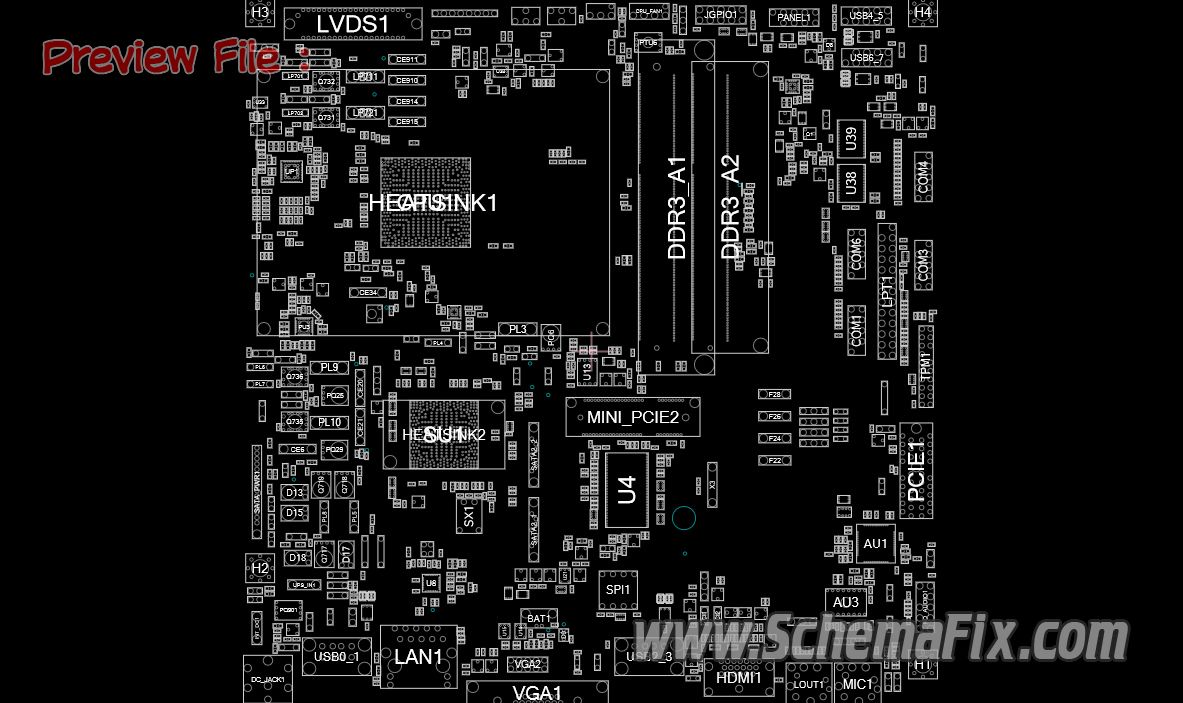 ASRock IMB 148 NF D2550 Rev 1.01 70 PXG2L0 A01 Schematic Boardview