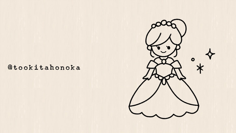シンデレラのイラストの簡単かわいい描き方 童話 手書き ボールペン 手帳用 How To Draw Easy Cinderella 遠北ほのかのイラスト サイト シンデレラのイラストの簡単かわいい描き方 童話 手書き ボールペン 手帳用 How To Draw Easy Cinderella 遠北ほのかのイラスト サイト