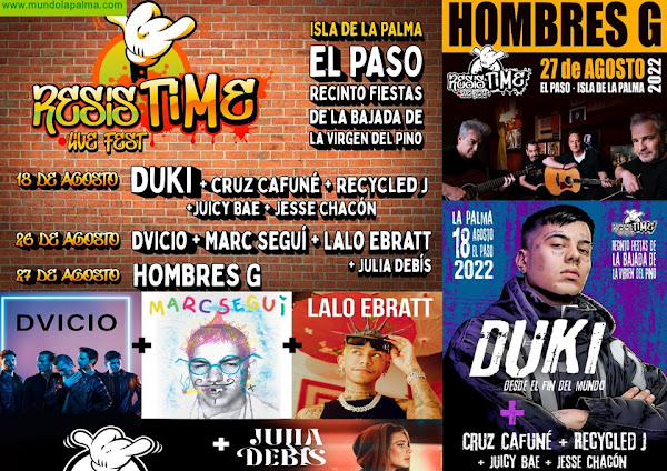 ‘ResisTIME’ se estrena en la Bajada del Pino 2022 con conciertos de DUKI, Hombres G, Dvicio, Lalo Ebratt y Marc Seguí