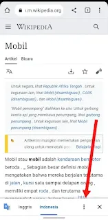 Translate Website English To Indonesia  Lewat Google Chrome HP