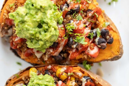 Mexican Quinoa Stuffed Sweet Potatoes