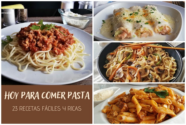 Fuera Vacilar Estrictamente 23 Recetas de pasta fáciles y muy ricas | Caceroladas