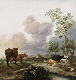 Borssom, Landscape with Cows and Sheep