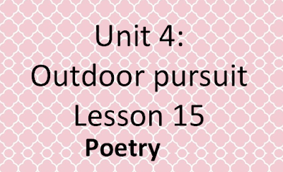 حل درس Poetry في اللغة الانجليزية للصف السابع الفصل الاول
