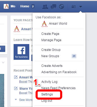 Facebook Setting www.ansariworld.com