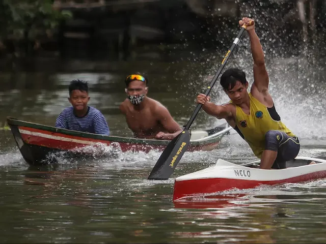 olahraga dayung sampan