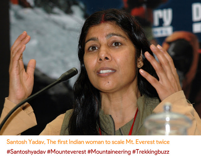 Santosh Yadav First Indian Woman to climb Mount Everest