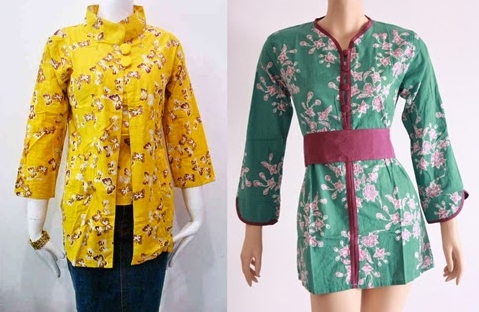 10 Model  Baju  Batik Atasan  Untuk Wanita  Gemuk 2019