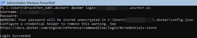 docker login alert