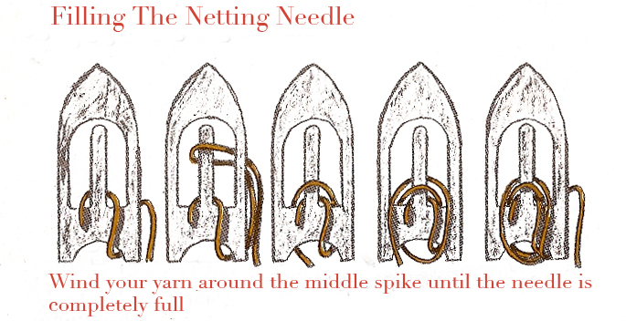 Making a Bubbling Net with a Netting Needle 