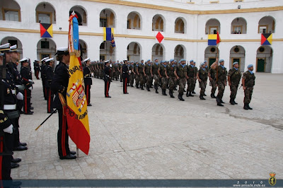 Acto de disolución de la segunda Fuerza Expedicionaria de Infantería de Marina en Líbano.