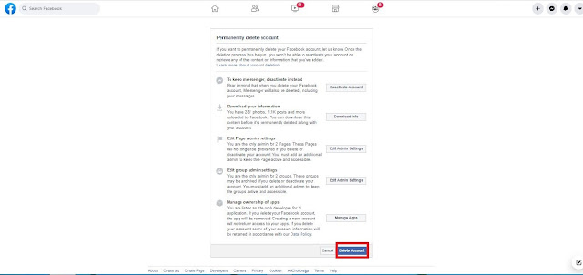How to delete Facebook account permanently